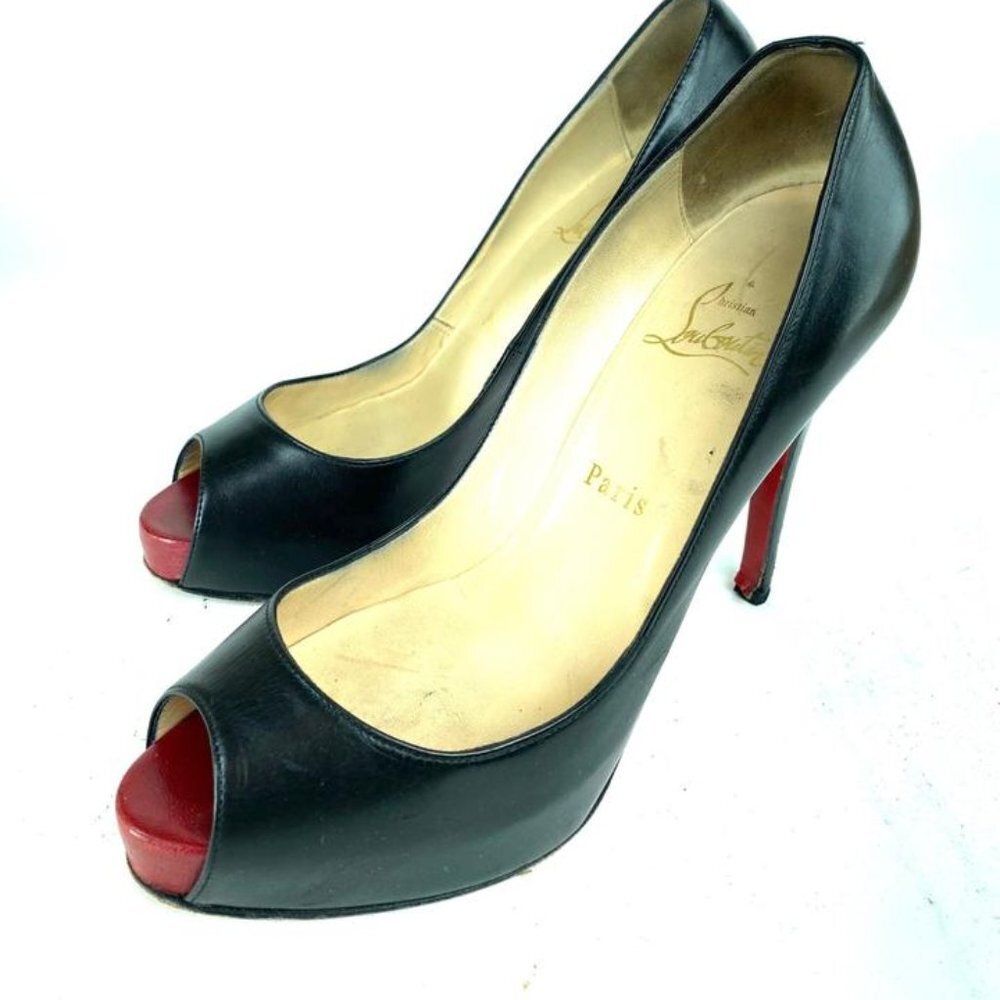 Christian Louboutin Rolando 120 Goa Lame Mid Black